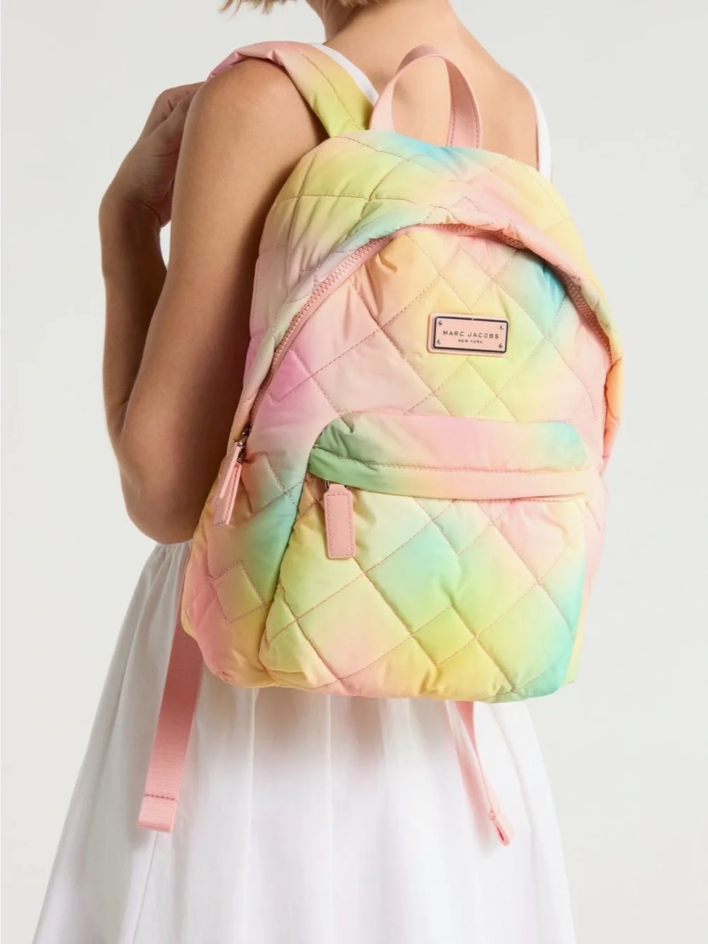 Marc Jacobs Pastel Tie-Dye Quilted Backpack - Desert Sun NWT